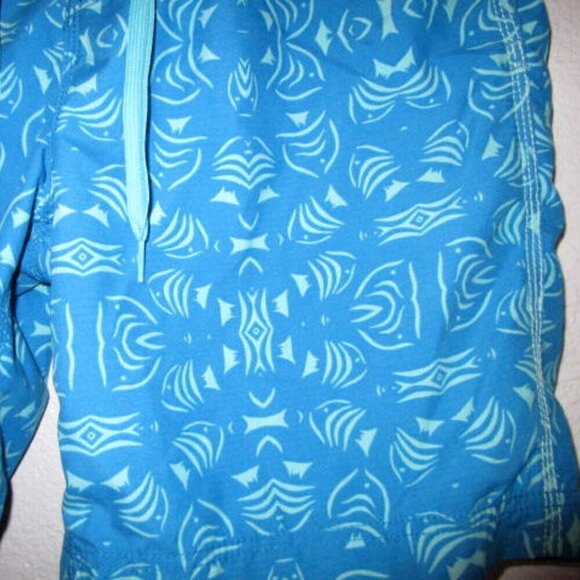 New REYN SPOONER Board Size 36 SHORTS Swim Trunks POCKETS Drawstring FLY Fish - Picture 3 of 12